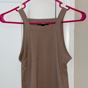 Cropped Ribbed Knit Cami